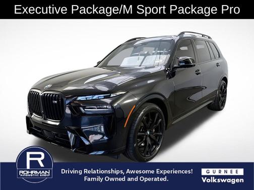 Black Sapphire Metallic 2025 BMW X7 M60i