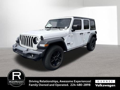 Bright White Clearcoat 2019 Jeep Wrangler Unlimited Sport