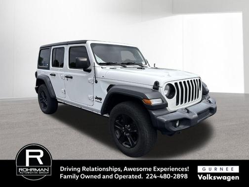 Bright White Clearcoat 2019 Jeep Wrangler Unlimited Sport