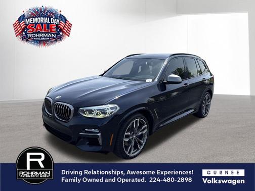 Carbon Black Metallic 2018 BMW X3 M40i