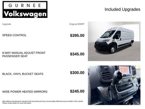 Bright White Clearcoat 2023 RAM ProMaster 2500 High Roof
