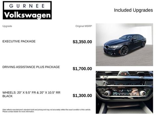 Black Sapphire Metallic 2021 BMW M5 Base