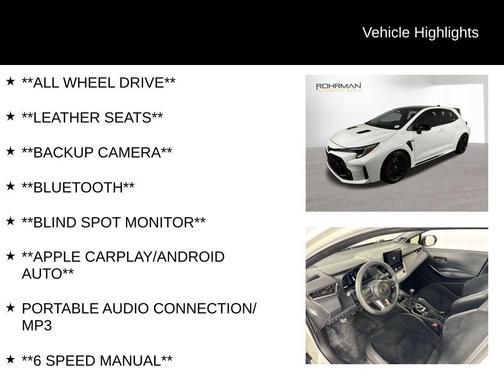 2024 Toyota GR Corolla Core