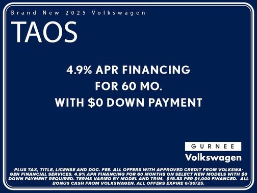 2025 Volkswagen Taos 1.5T SE Black