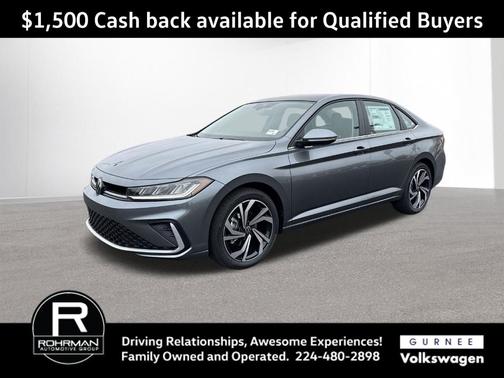 Platinum Gray Metallic 2026 Volkswagen Jetta 1.5T SEL