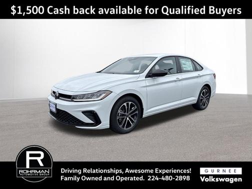 Pure White 2026 Volkswagen Jetta 1.5T Sport
