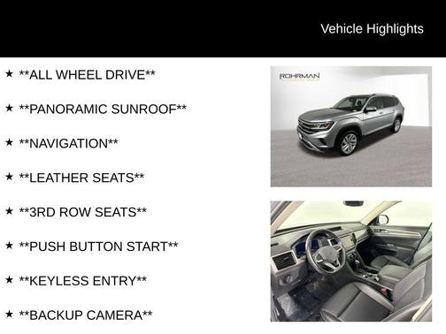 2021 Volkswagen Atlas 3.6L SEL