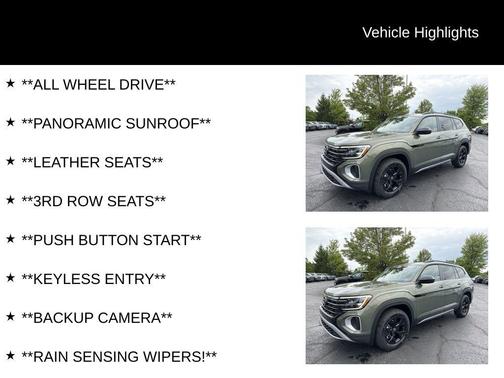 2025 Volkswagen Atlas 2.0T Peak Edition