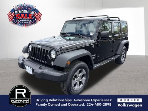 Black Clearcoat 2017 Jeep Wrangler Unlimited Sport