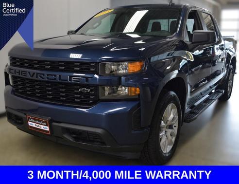 Northsky Blue Metallic 2021 Chevrolet Silverado 1500 Custom