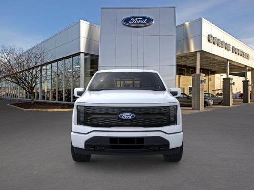 White Metallic 2025 Ford F-150 Lightning Platinum