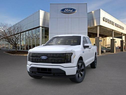 White Metallic 2025 Ford F-150 Lightning Platinum