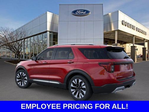 Red Metallic 2026 Ford Explorer Platinum
