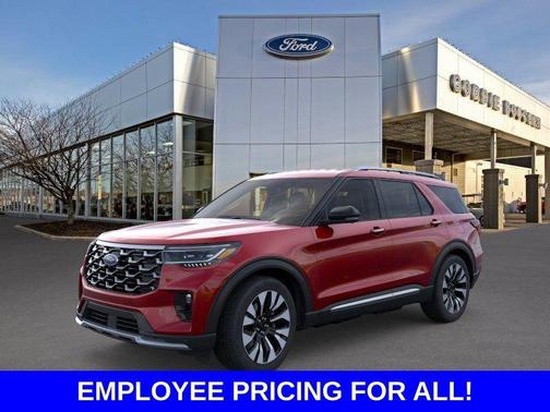 Red Metallic 2026 Ford Explorer Platinum