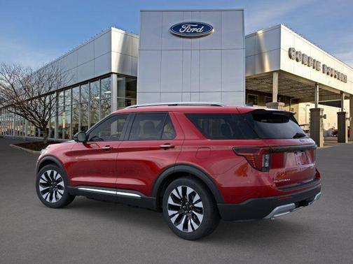 Red Metallic 2026 Ford Explorer Platinum