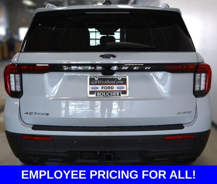 Space White Metallic 2026 Ford Explorer Active