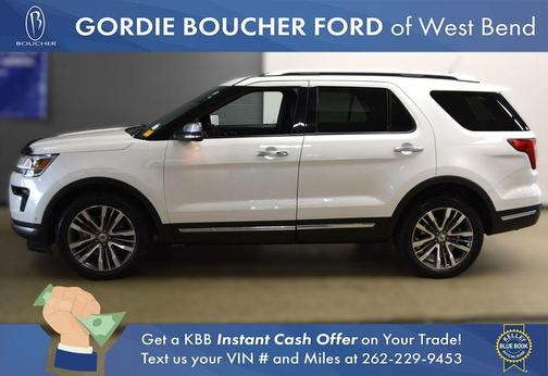 White Platinum Tri-Coat Metallic 2018 Ford Explorer Platinum