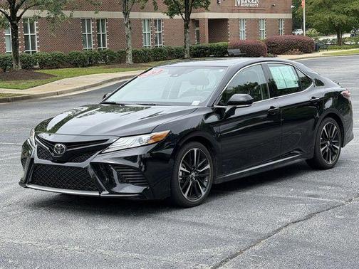 Midnight Black Metallic 2019 Toyota Camry XSE