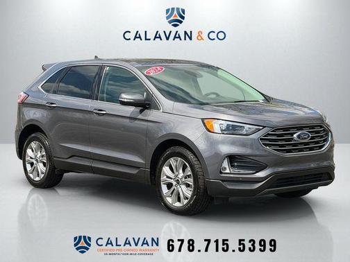 Gray Metallic 2024 Ford Edge Titanium