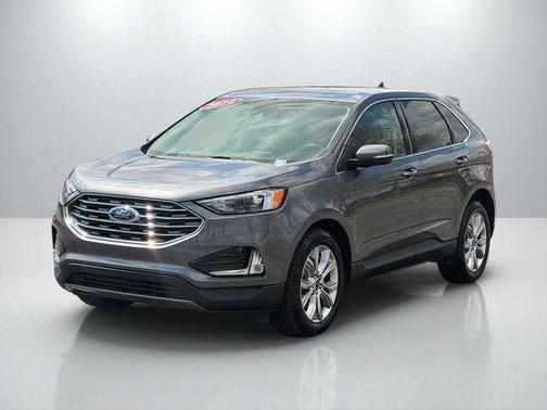 Gray Metallic 2024 Ford Edge Titanium