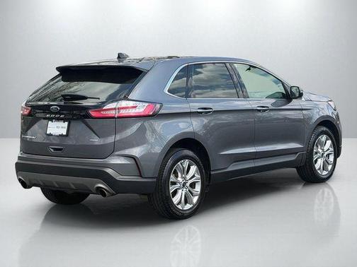 Gray Metallic 2024 Ford Edge Titanium