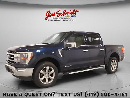 Antimatter Blue Metallic 2022 Ford F-150 Lariat