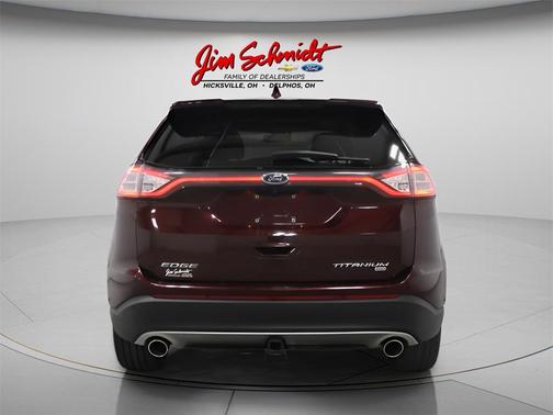 Burgundy 2017 Ford Edge Titanium
