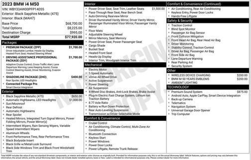 2023 BMW i4 Gran Coupe M50