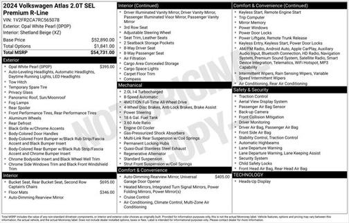 2024 Volkswagen Atlas 2.0T SEL Premium R-Line 4MOTION