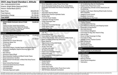 2023 Jeep Grand Cherokee L Altitude