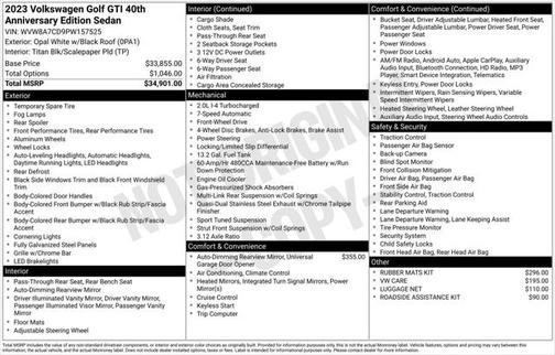 2023 Volkswagen Golf GTI 2.0T S DSG