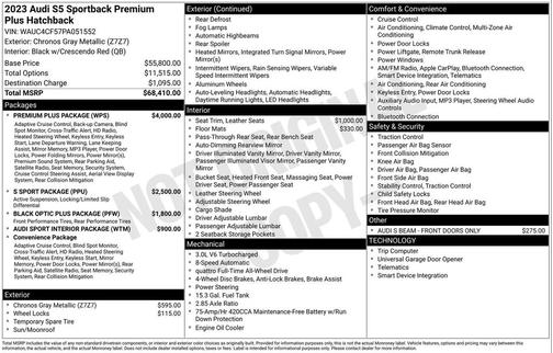 2023 Audi S5 Premium Plus TFSI quattro Tiptronic