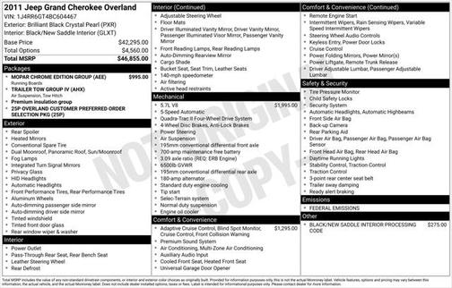 2011 Jeep Grand Cherokee Overland