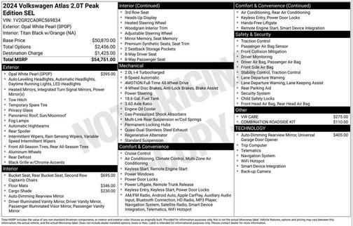 2024 Volkswagen Atlas 2.0T SEL