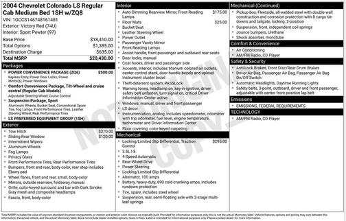 2004 Chevrolet Colorado LS