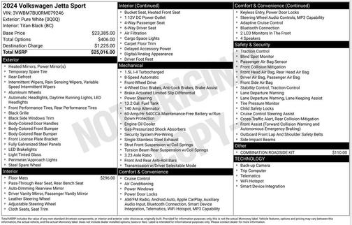 2024 Volkswagen Jetta 1.5T Sport