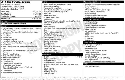 2014 Jeep Compass Latitude