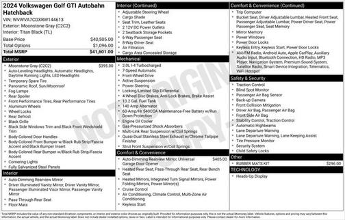 2024 Volkswagen Golf GTI 2.0T S DSG