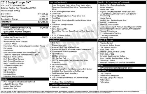 2016 Dodge Charger SXT