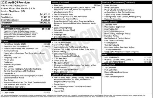 2022 Audi Q5 40 Premium