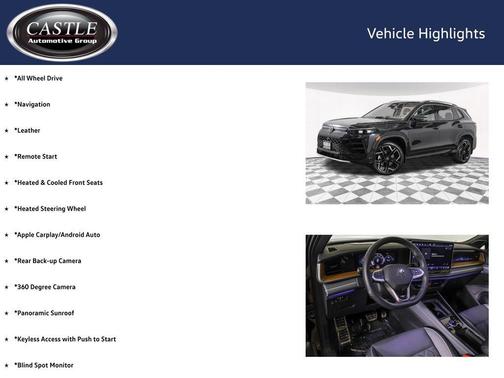deep black pearl 2026 Volkswagen Tiguan 2.0T SEL R-Line 4MOTION