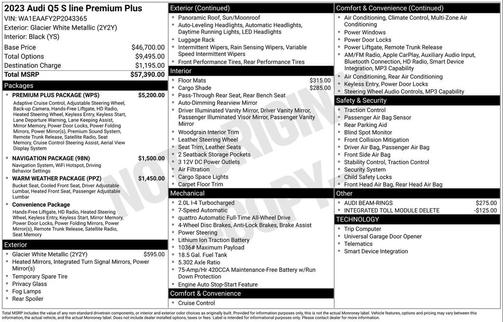 2023 Audi Q5 45 S line Premium Plus