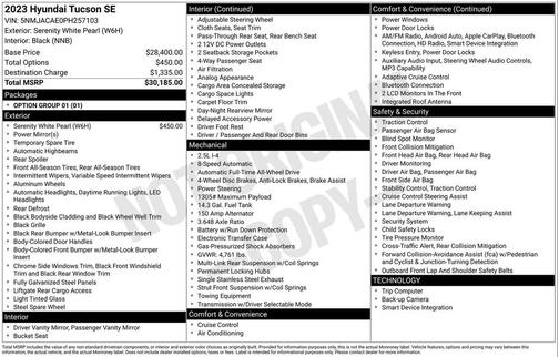 2023 Hyundai TUCSON SE