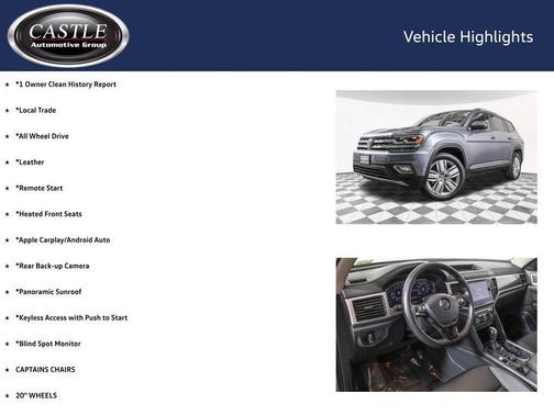 2019 Volkswagen Atlas 3.6L SEL
