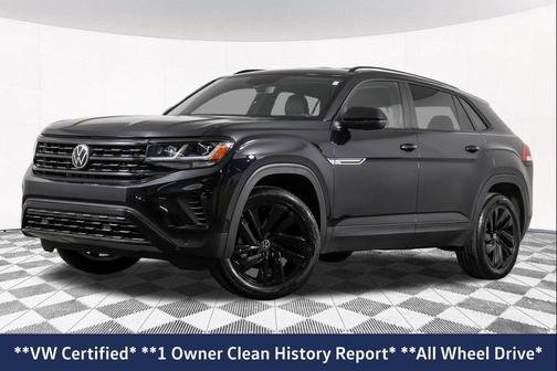 Deep Black Pearl 2023 Volkswagen Atlas Cross Sport 3.6L V6 SE w/Technology