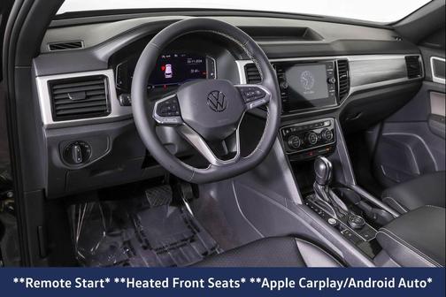 Deep Black Pearl 2023 Volkswagen Atlas Cross Sport 3.6L V6 SE w/Technology