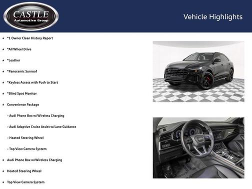 Mythos Black Metallic 2023 Audi Q8 55 Premium