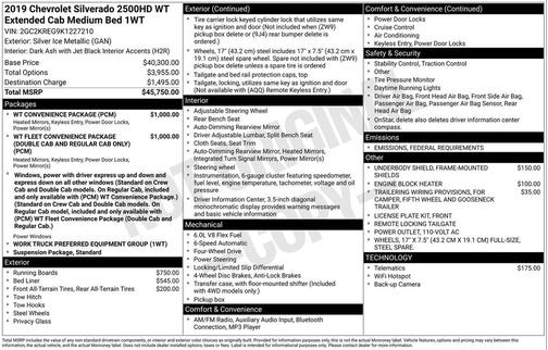 2019 Chevrolet Silverado 2500 WT