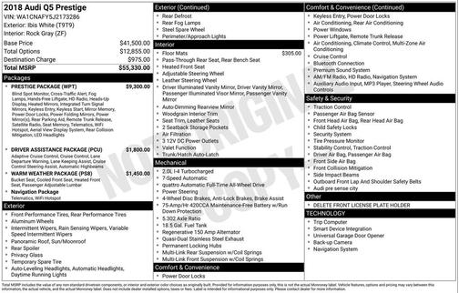 2018 Audi Q5 2.0T Tech Premium