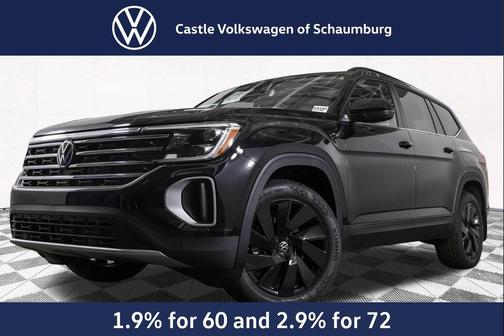 deep black pearl 2026 Volkswagen Atlas 2.0T SE w/Technology 4MOTION